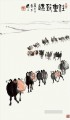 Wu zuoren camels 1960 old China ink